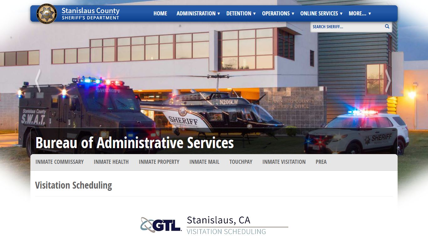 Inmate Visitation via GTL - Stanislaus County Sheriff's Department